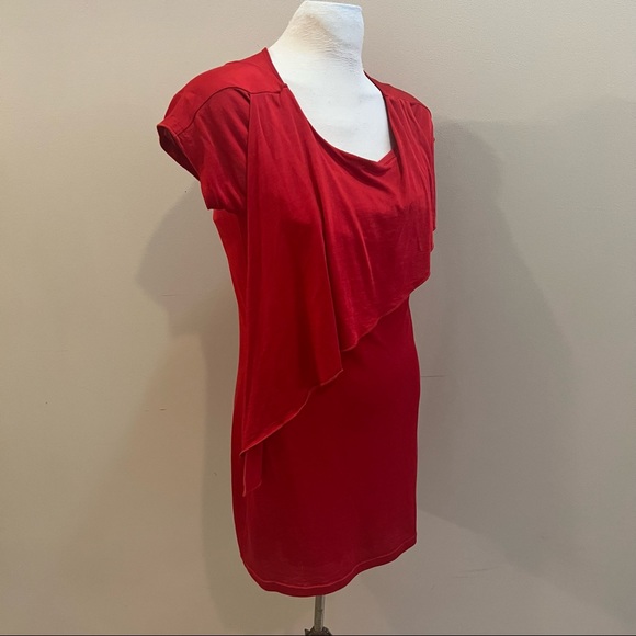 HUGO BOSS red layered dress - Picture 4 of 10